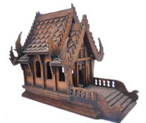 TEAK CHINESE - ASIATIC TEAK HAND MADE SPIRIT HOUSE MODEL