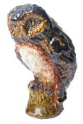 CHELSEA POTTERY - RETRO HAND PAINTED CERAMIC OWL