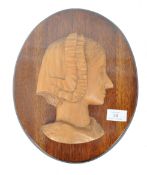 20TH CENTURY WOODEN PORTRAIT OF FLORENCE NIGHTINGALE