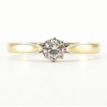 HALLMARKED 18CT GOLD & DIAMOND SOLITAIRE RING