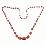 VINTAGE CHERRY BAKELITE BEAD NECKLACE