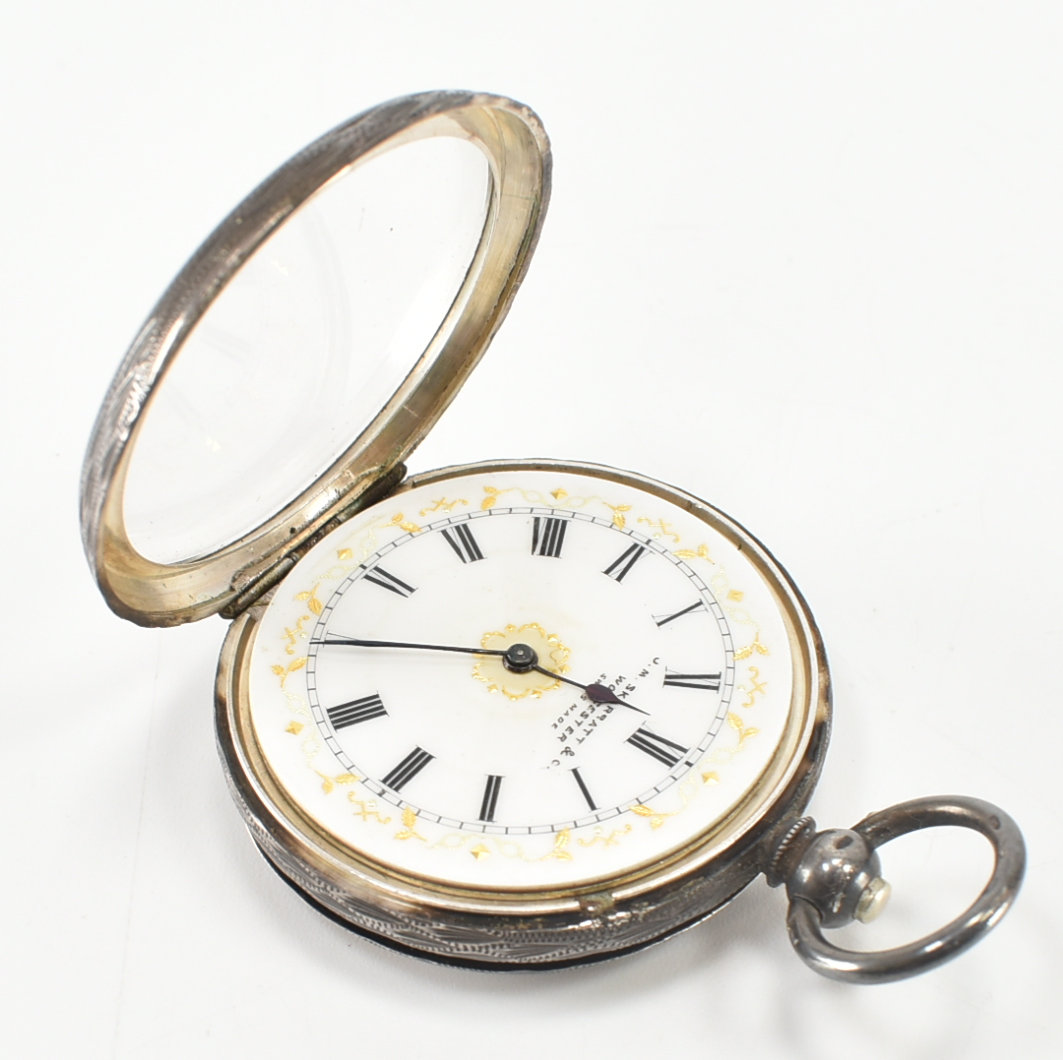 TWO ANTIQUE SILVER POCKET WATCHES - Image 3 of 9