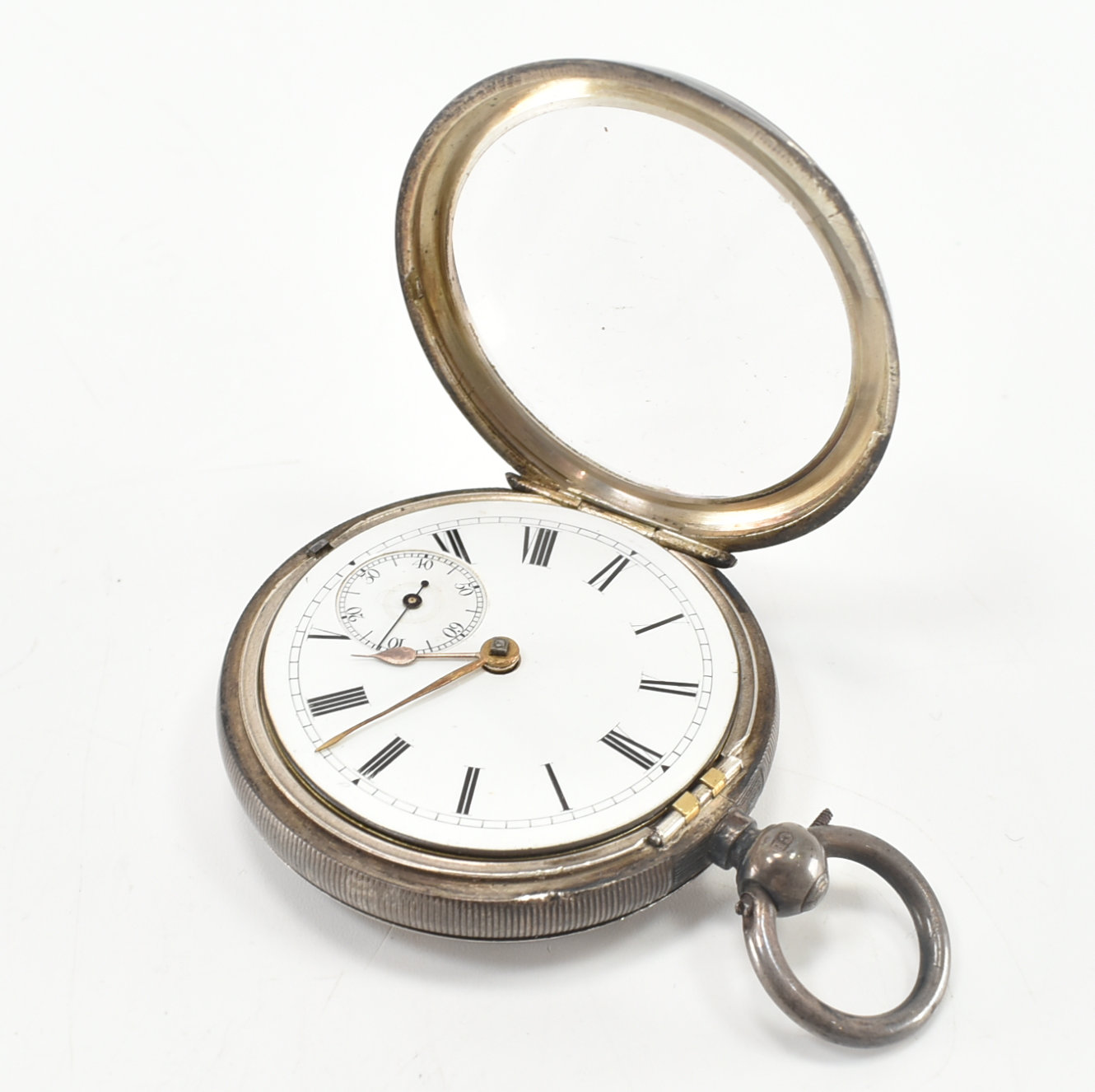 TWO ANTIQUE SILVER POCKET WATCHES - Image 5 of 9