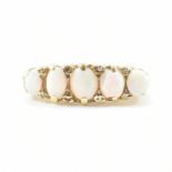 18CT GOLD & OPAL FIVE STONE RING