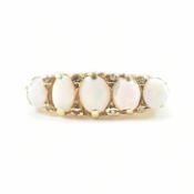 18CT GOLD & OPAL FIVE STONE RING