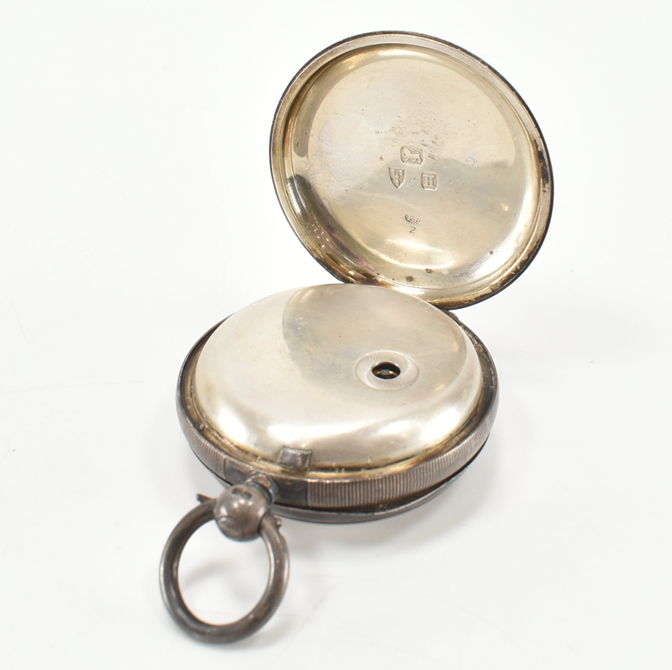 TWO ANTIQUE SILVER POCKET WATCHES - Image 4 of 9