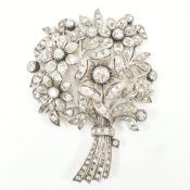 1920S DIAMOND BOUQUET BROOCH PIN