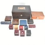 COLLECTION OF VINTAGE JEWELLERY CASES & BOXES