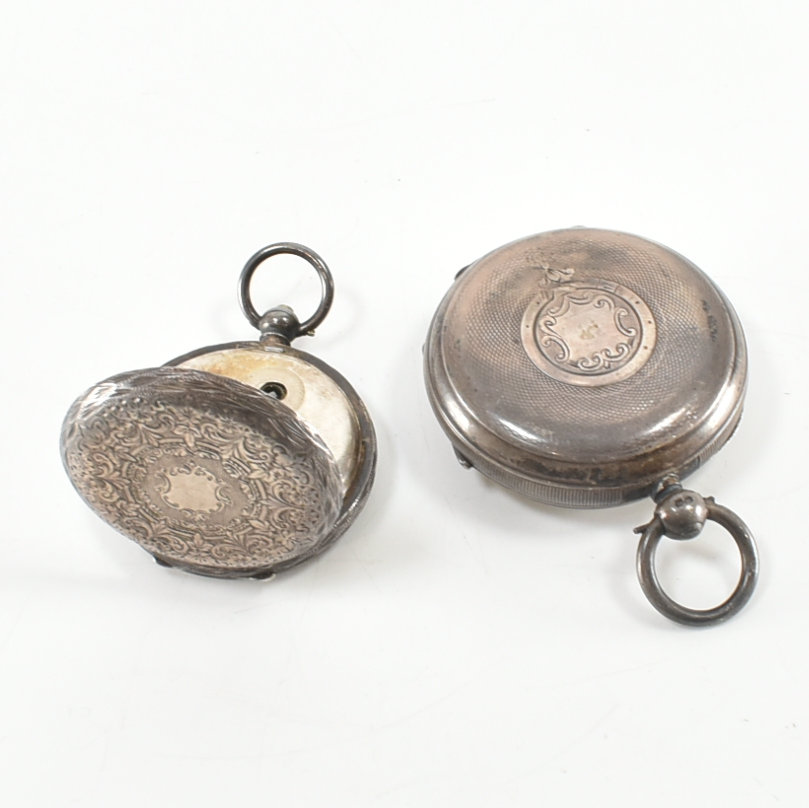 TWO ANTIQUE SILVER POCKET WATCHES - Image 8 of 9