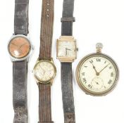 COLLECTION OF ASSORTED WRISTWATCHES & POCKET WATCH