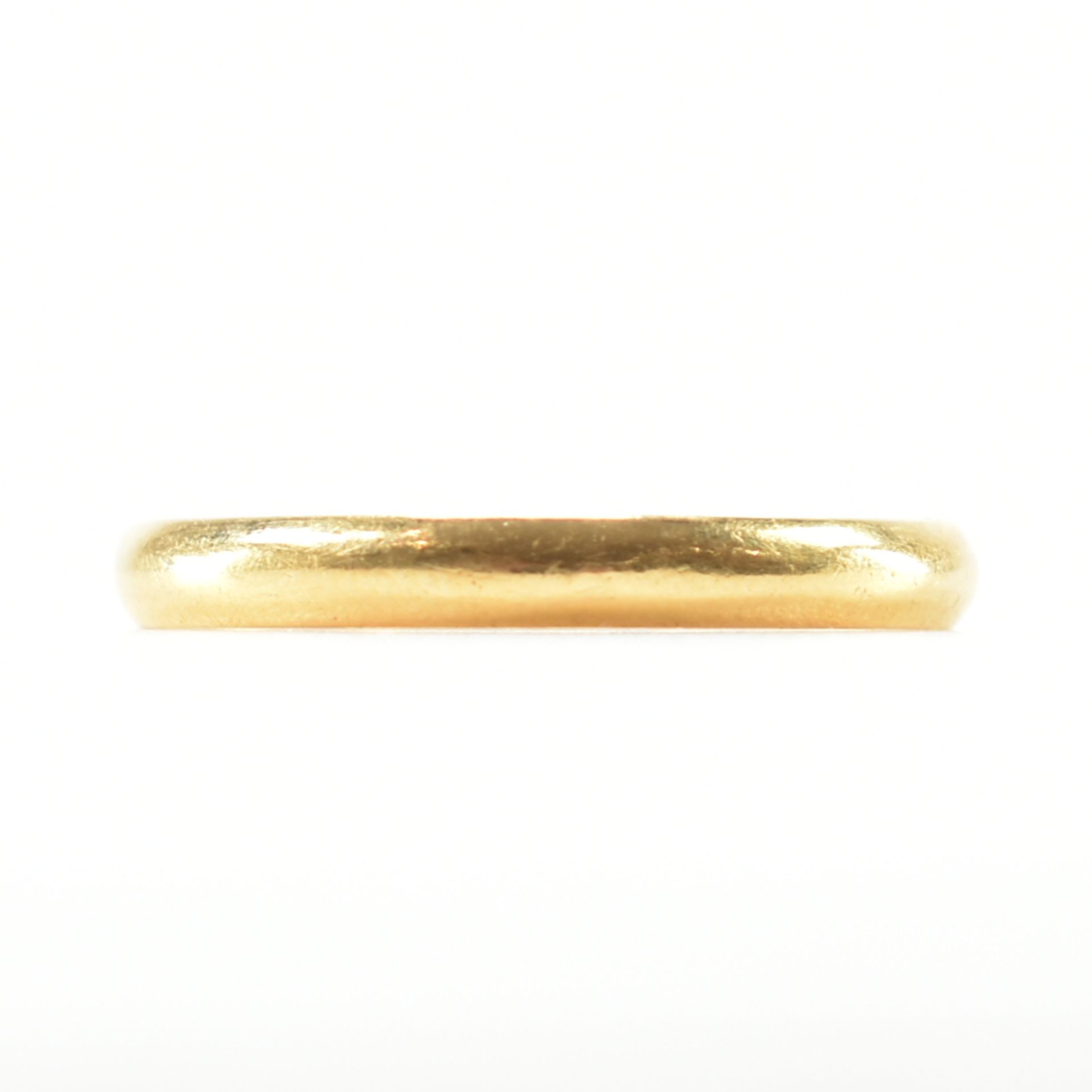 HALLMARKED 22CT GOLD BAND RING - Image 2 of 6