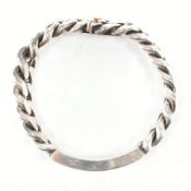 HALLMARKED SILVER & 9CT GOLD IDENTITY BRACELET