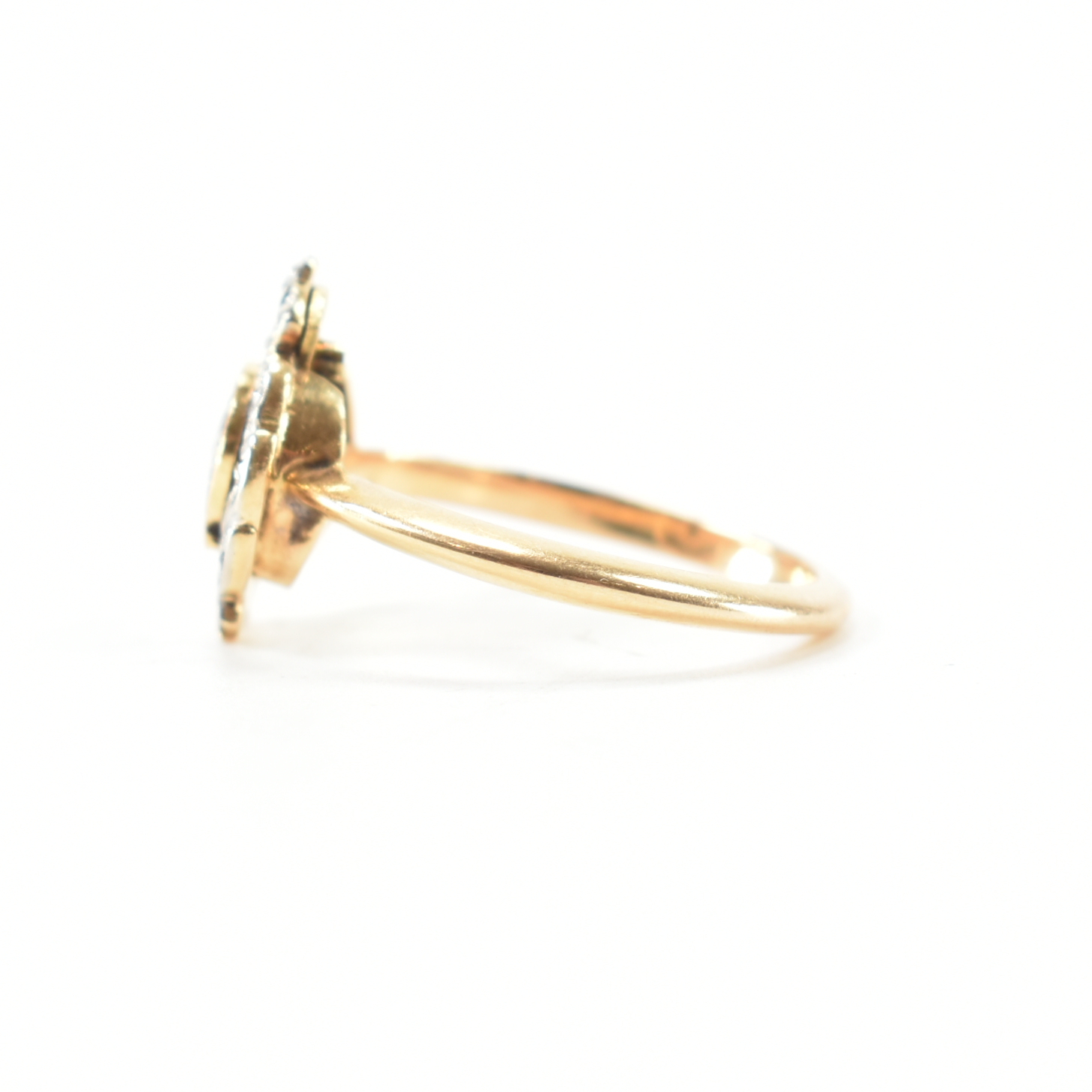 GEORGE VI GOLD & DIAMOND MILITARY SWEETHEART RING - Image 2 of 7
