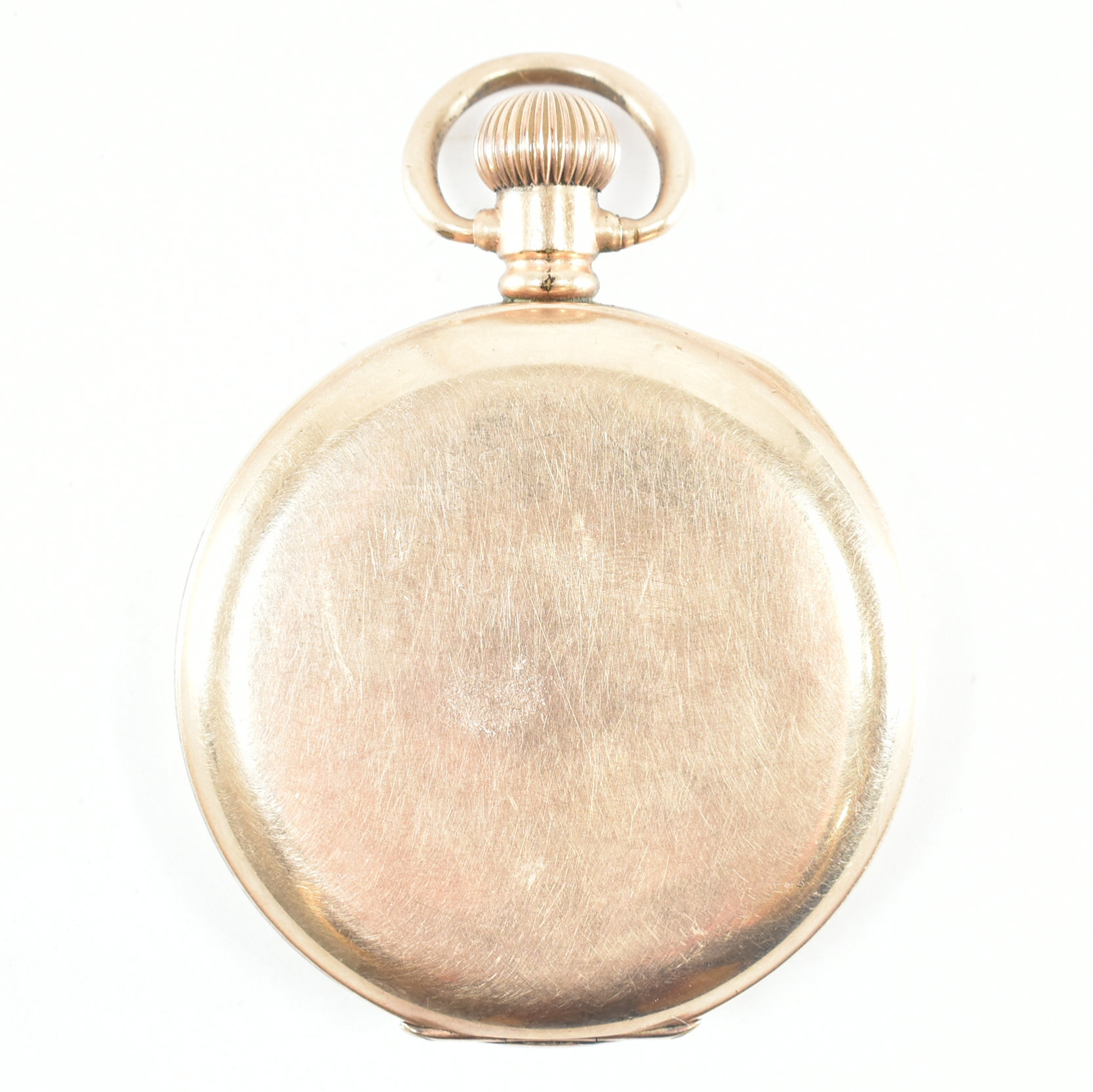 VINTAGE GOLD PLATED MOON POCKET WATCH - Image 2 of 9