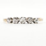 18CT GOLD DIAMOND FIVE STONE RING