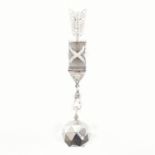 ART DECO UTI PARIS WATCH ON DIAMOND SET ARROW FOB