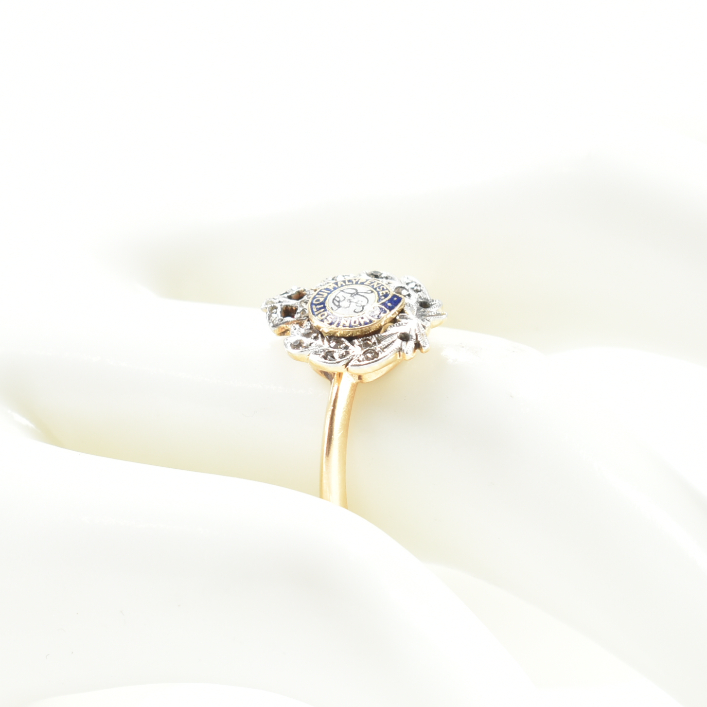 GEORGE VI GOLD & DIAMOND MILITARY SWEETHEART RING - Image 7 of 7