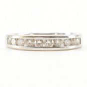 18CT WHITE GOLD & DIAMOND HALF ETERNITY RING