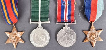 WWII SECOND WORLD WAR MEDAL TRIO WITH PAKISTAN MEDAL