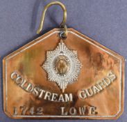 COLDSTREAM GUARDS BED / DUTY PLATE