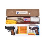 SHOOTING - VINTAGE SHARKMATIC CAP GUN & GUN CLEANING KIT