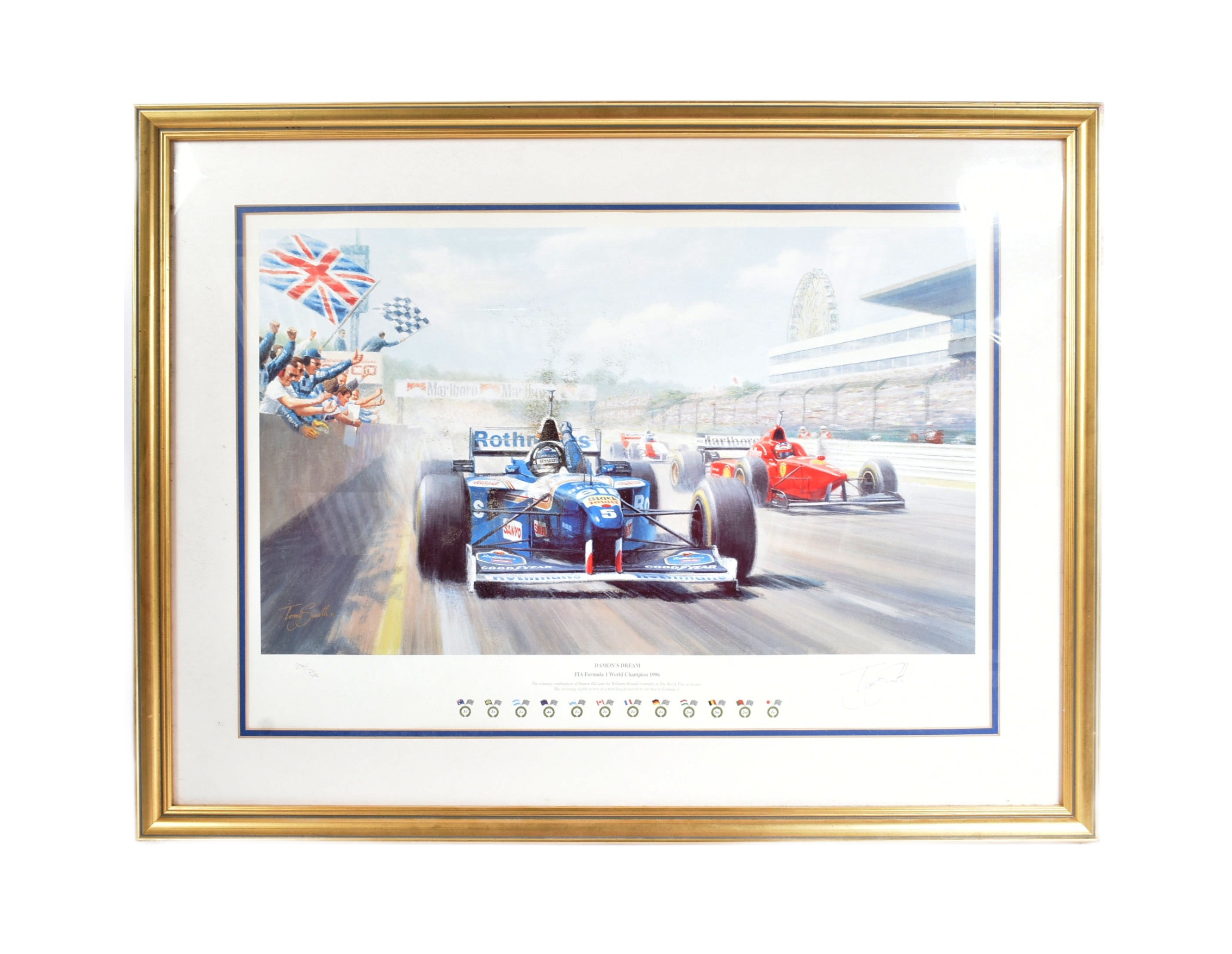 FORMULA 1 RACING - TONY SMITH - DAMON'S DREAM - SIGNED PRINT