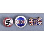 COLLECTION OF POST SECOND WORLD WAR FASCIST PARTY BADGES