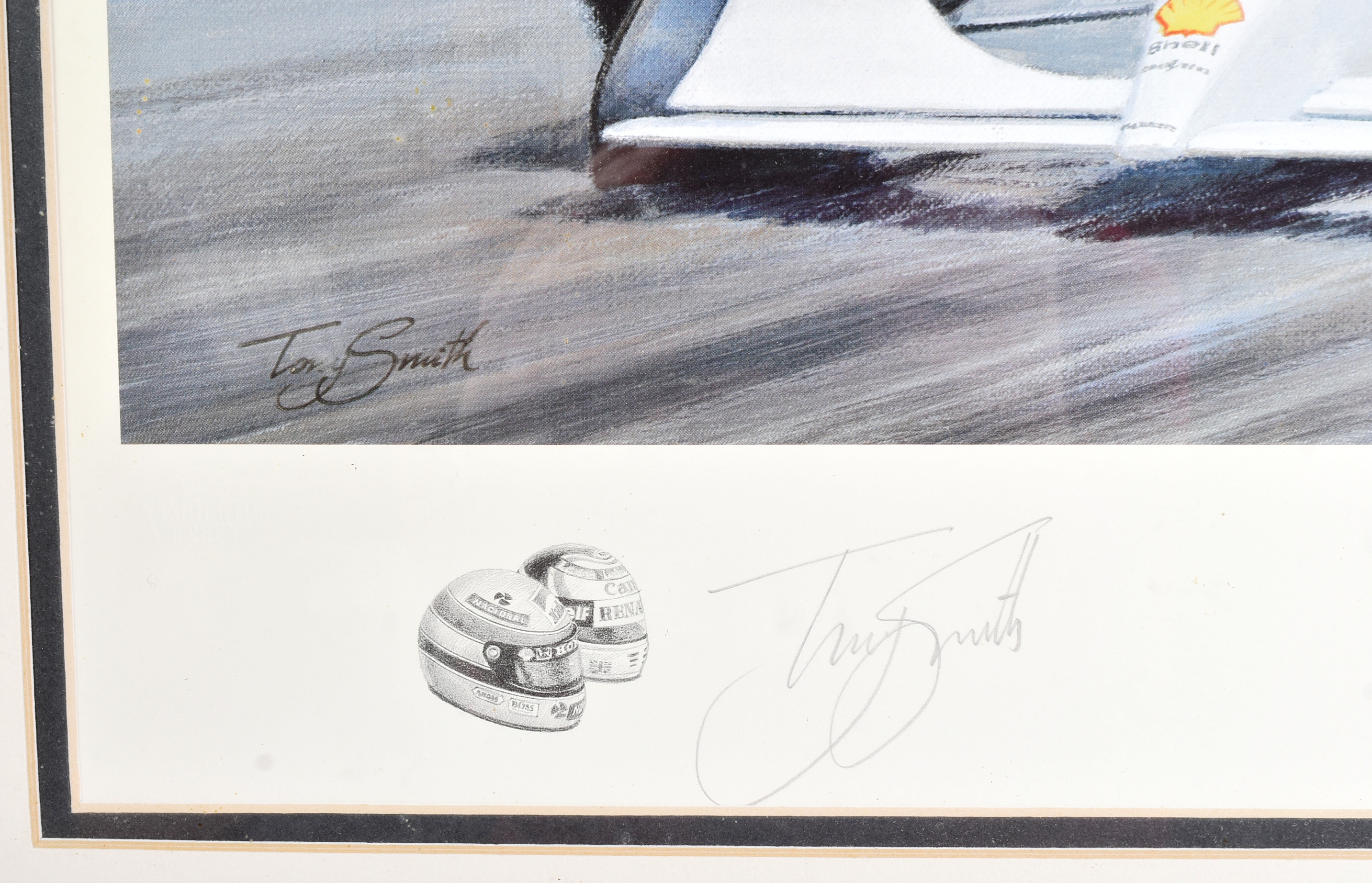 FORMULA 1 RACING - TONY SMITH - DICING AT CASINO - SIGNED PRINT - Image 3 of 5