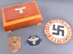 COLLECTION OF ASSORTED SECOND WORLD WAR GERMAN MILITARIA