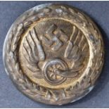 ORIGINAL WWII GERMAN REICHSBAHN OFFICER'S BELT BUCKLE / BADGE