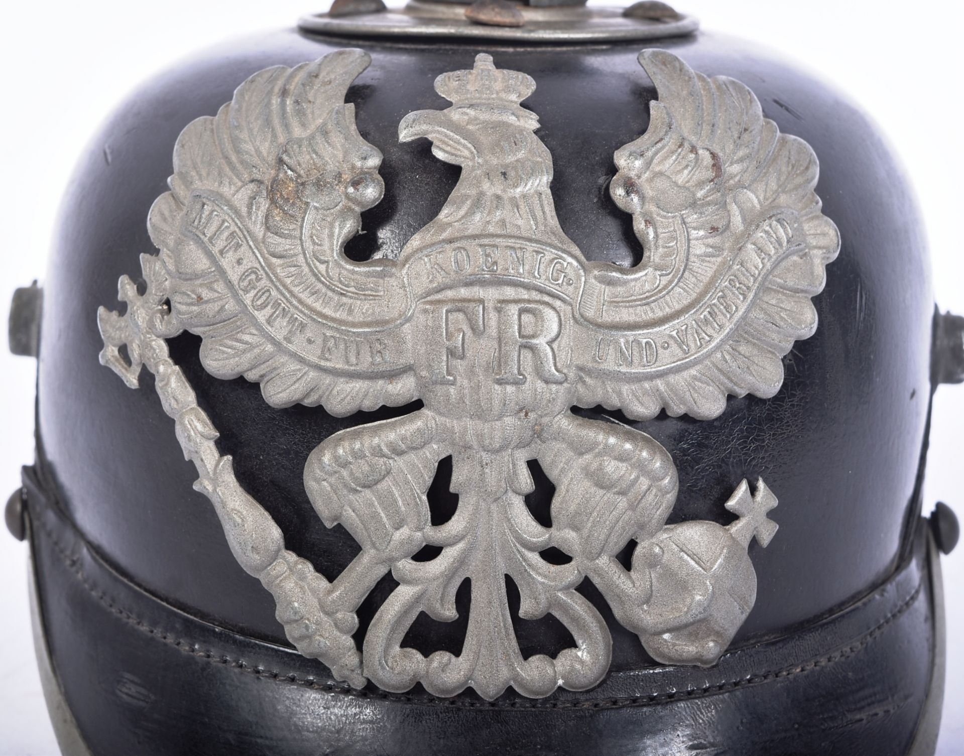 WWI IMPERIAL GERMAN ARMY PICKELHAUBE HELMET - Image 3 of 5