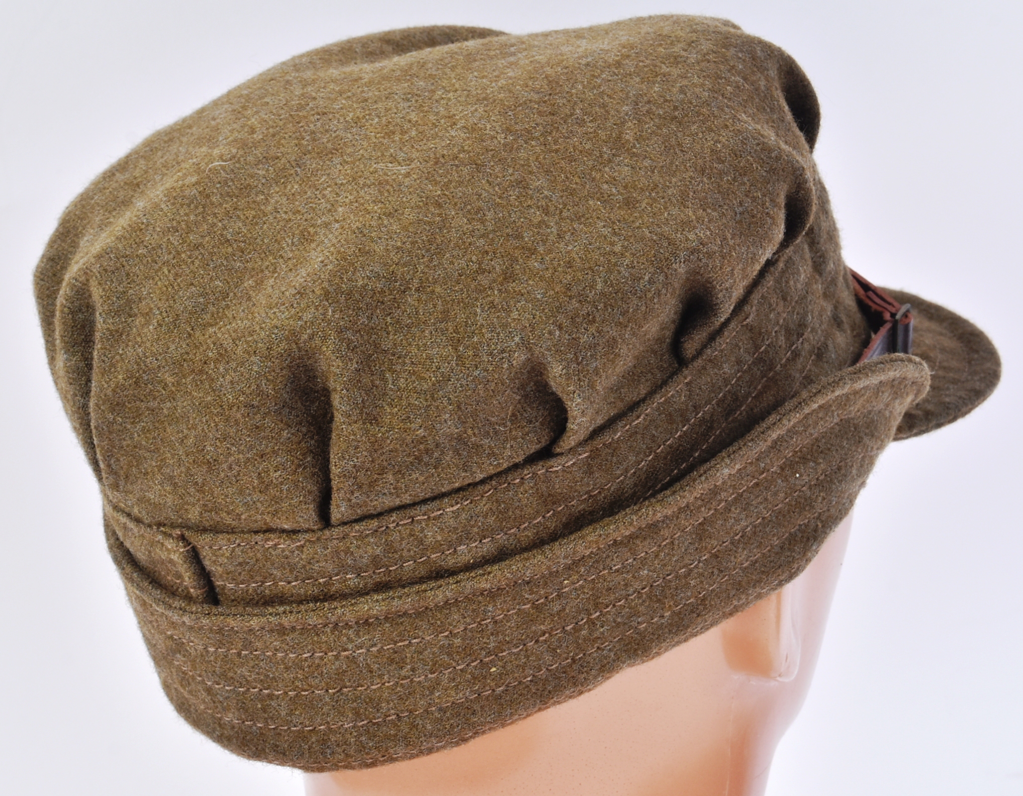 ORIGINAL WWII WOMENS AUXILIARY TERRITORIAL SERVICE UNIFORM CAP - Image 2 of 5