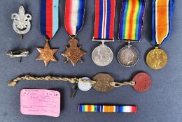 WWI & WWII MEDAL GROUP - PRIVATE IN THE GLOUCESTER REGIMENT