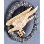 WWII GERMAN LUFTWAFFE PARATROOPER BADGE