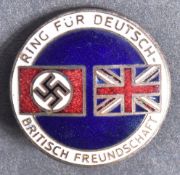 WWII SECOND WORLD WAR BRITISH GERMAN FRIENDSHIP BADGE