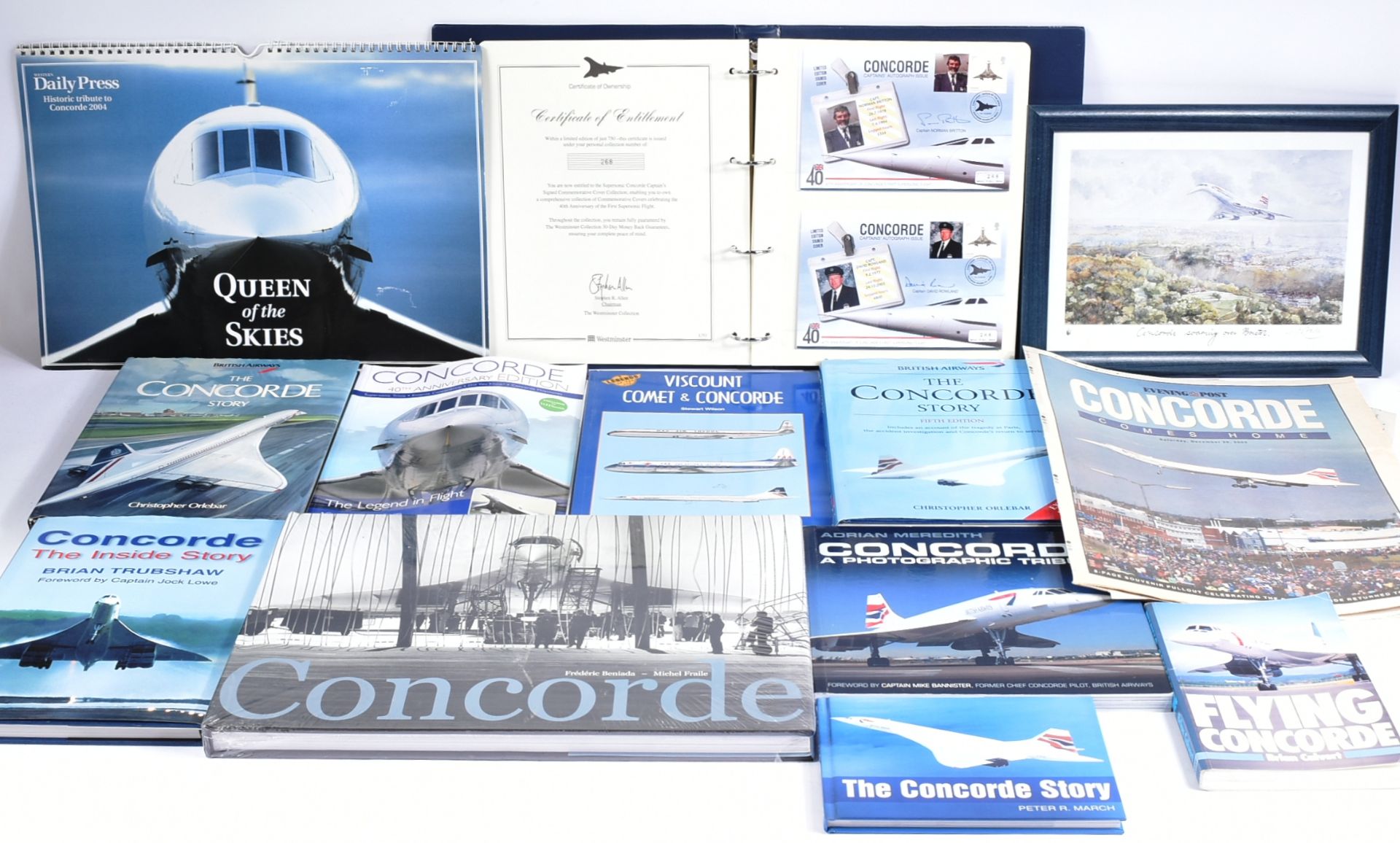 COLLECTION OF ASSORTED CONCORDE BOOKS & MEMORABILIA - Image 2 of 7