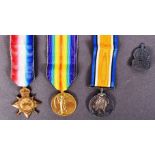 WWI FIRST WORLD WAR MEDAL TRIO - ARMY ORDNANCE CORPS