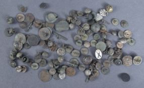 COLLECTION OF POST-MEDIEVEL PERIOD BUTTONS & FASTNERS
