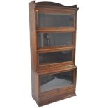 LEBUS FURNITURE - INDUSTRIAL FOUR SECTION LAWYERS BOOKCASE