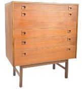 ALFRED COX - MID CENTURY DESIGNER TEAK CHEST OF DRAWERS