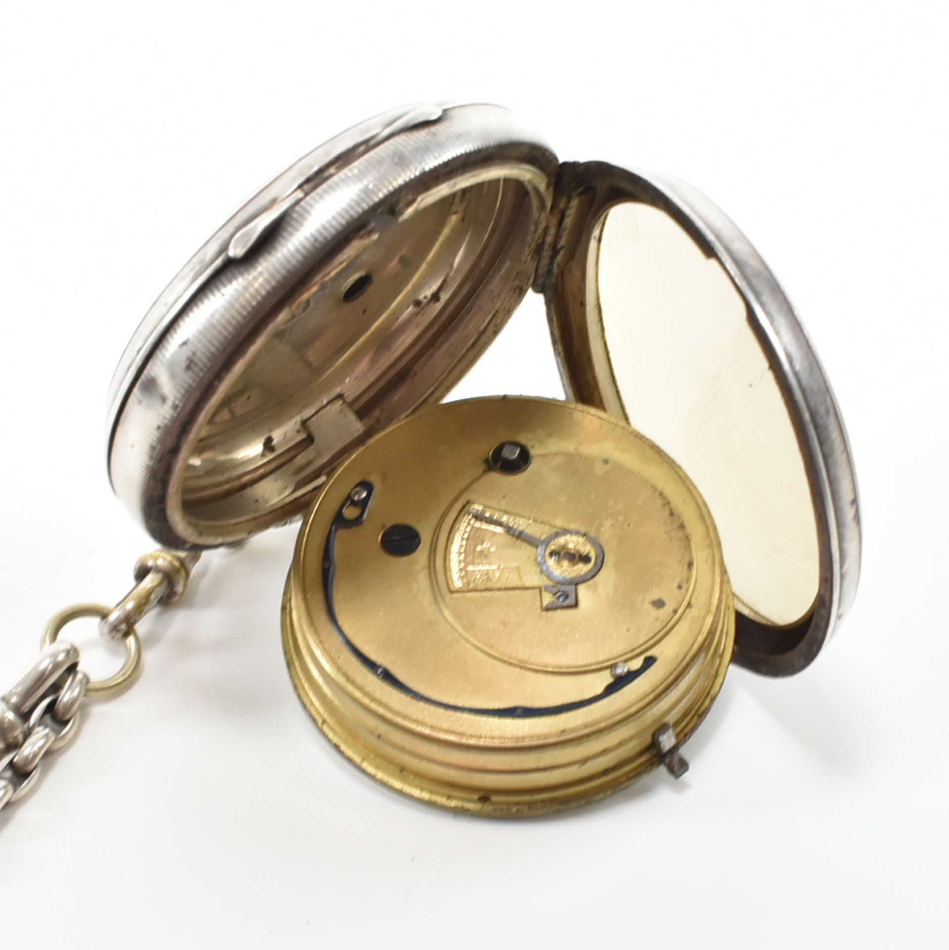 EARLY 20TH CENTURY 1901 HALLMARKED SILVER CASE POCKET WATCH - Image 8 of 14