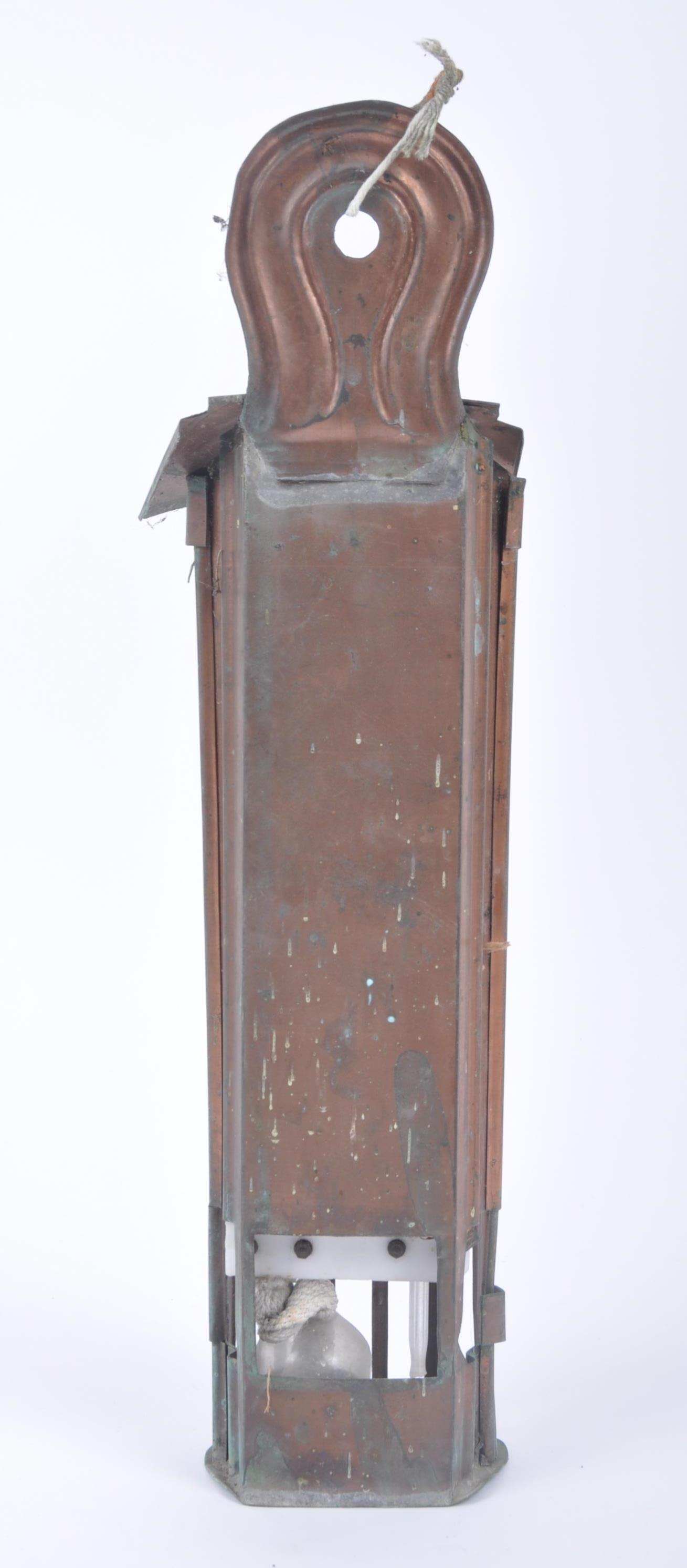 VICTORIAN COPPER CASED & MILK LASS FACE OUTSIDE THERMOMETER - Image 6 of 6