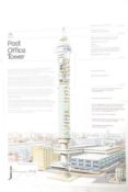 GPO - ADVERTISING 1970s RETRO POST OFFICE TOWER POSTER