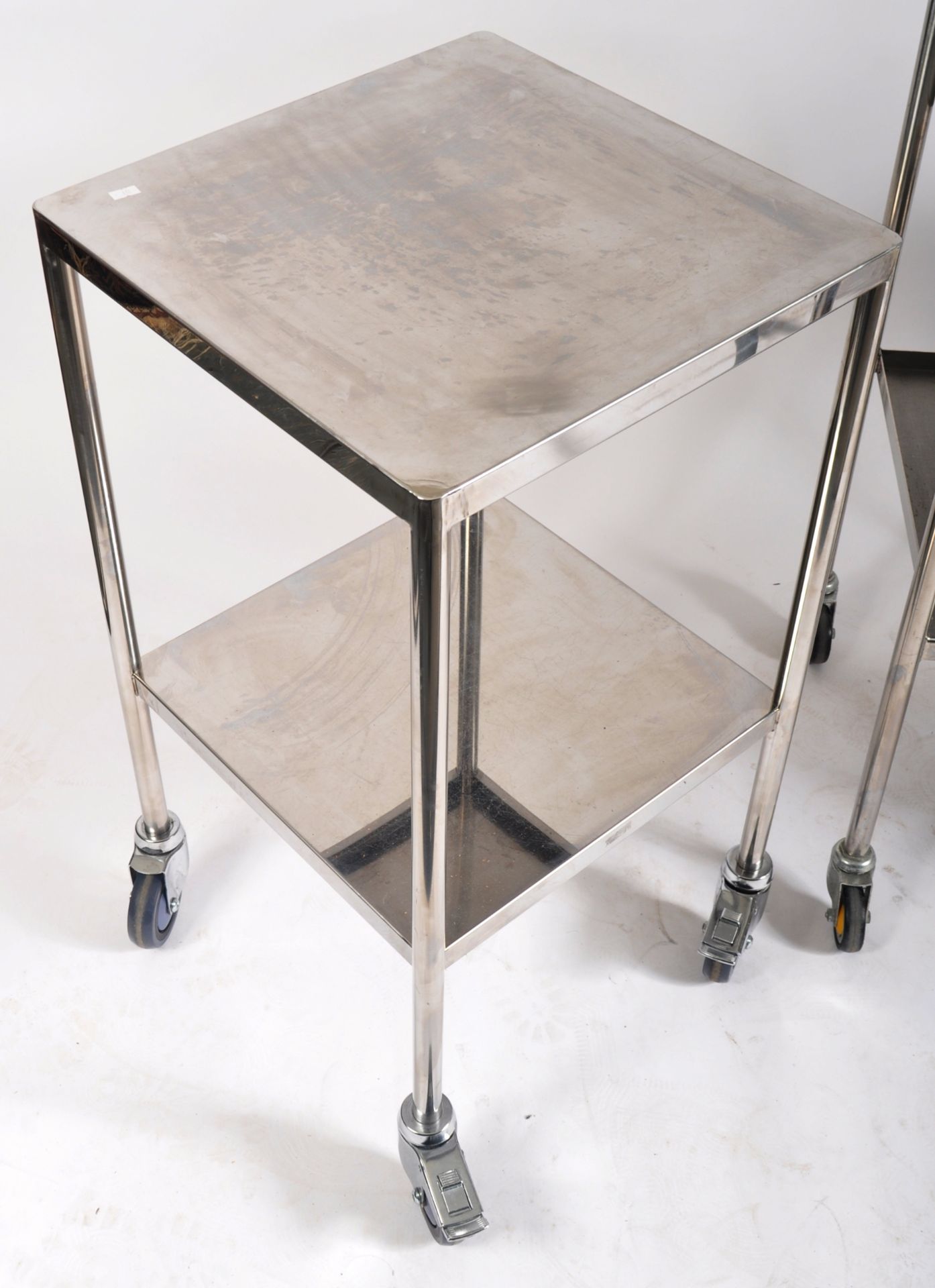 SELECTION OF CONTEMPORARY MEDICAL TWO TIER TROLLEYS - Image 8 of 12