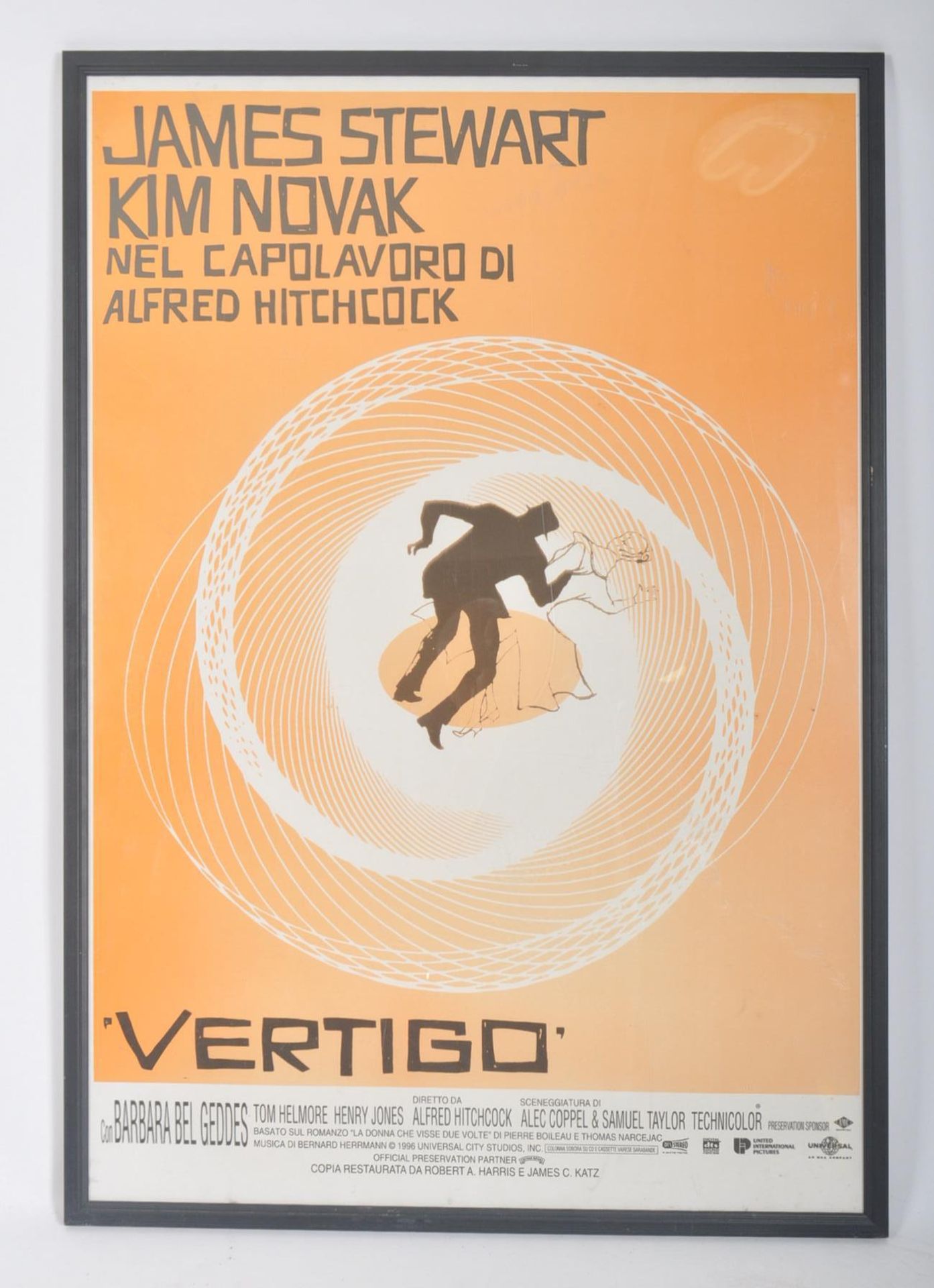 VERTIGO - 1990S REPRODUCTION MOVIE ADVERTISING POSTER
