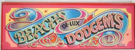 GEORGE HEBBORN - BEACHE'S DE-LUX DODGEMS' FUNFAIR SIGN