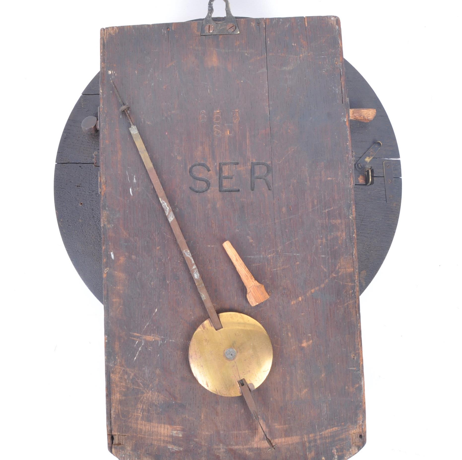 JOHN WALKER SOUTH EAST RAILWAY FUSEE RAILWAY CLOCK - Image 7 of 7