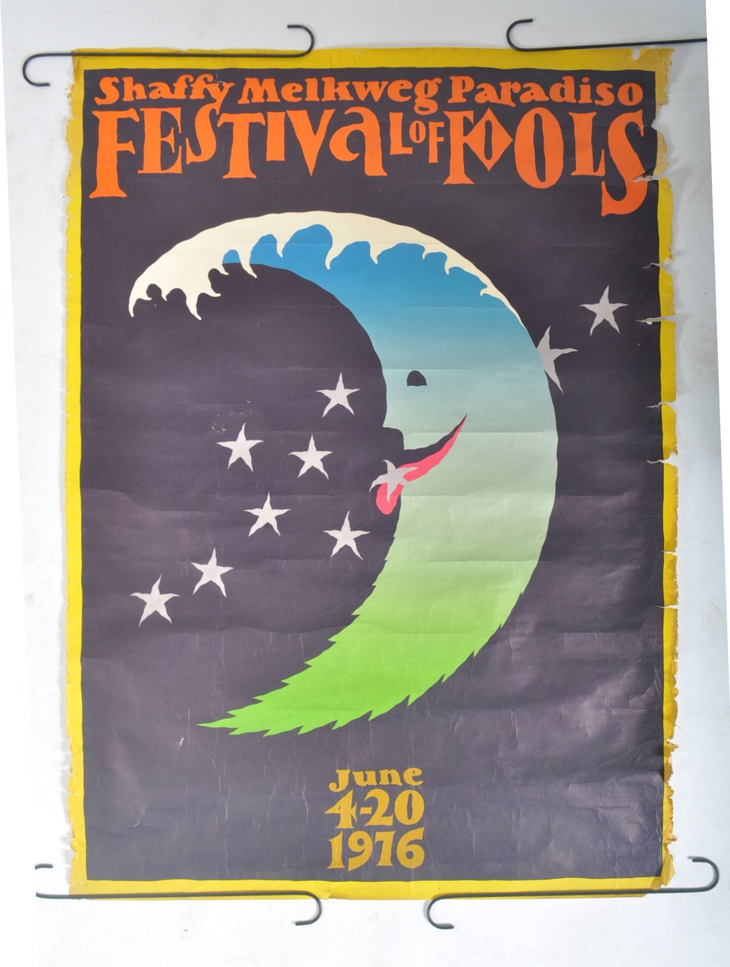 ADVERTISING - 1970s RETRO EUROPEAN FESTIVAL OF FOOLS POSTER