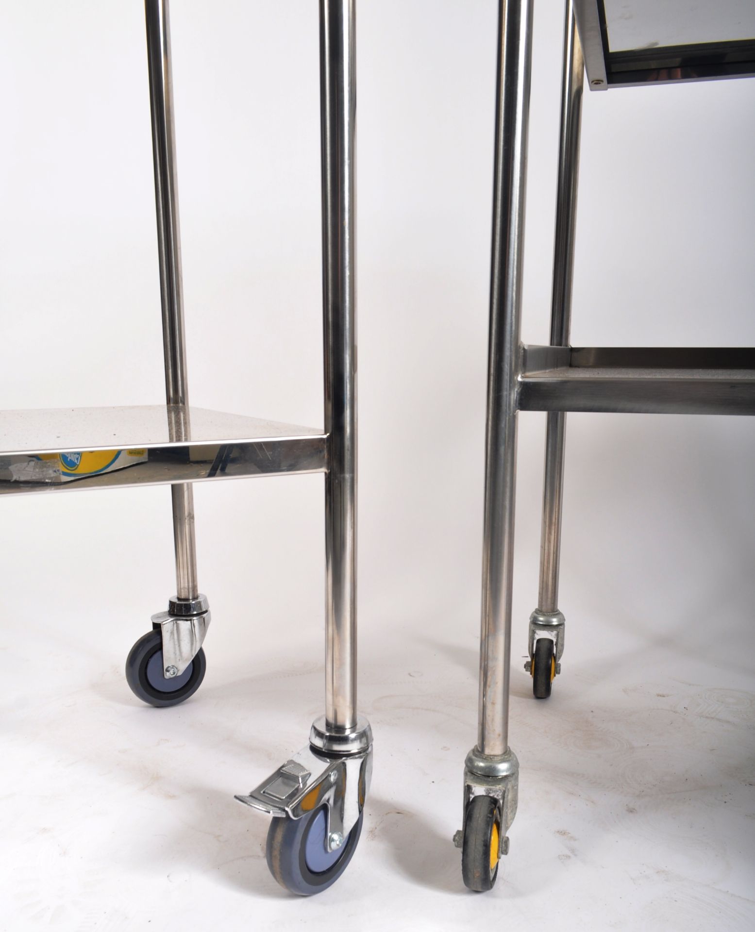 SELECTION OF CONTEMPORARY MEDICAL TWO TIER TROLLEYS - Image 10 of 12