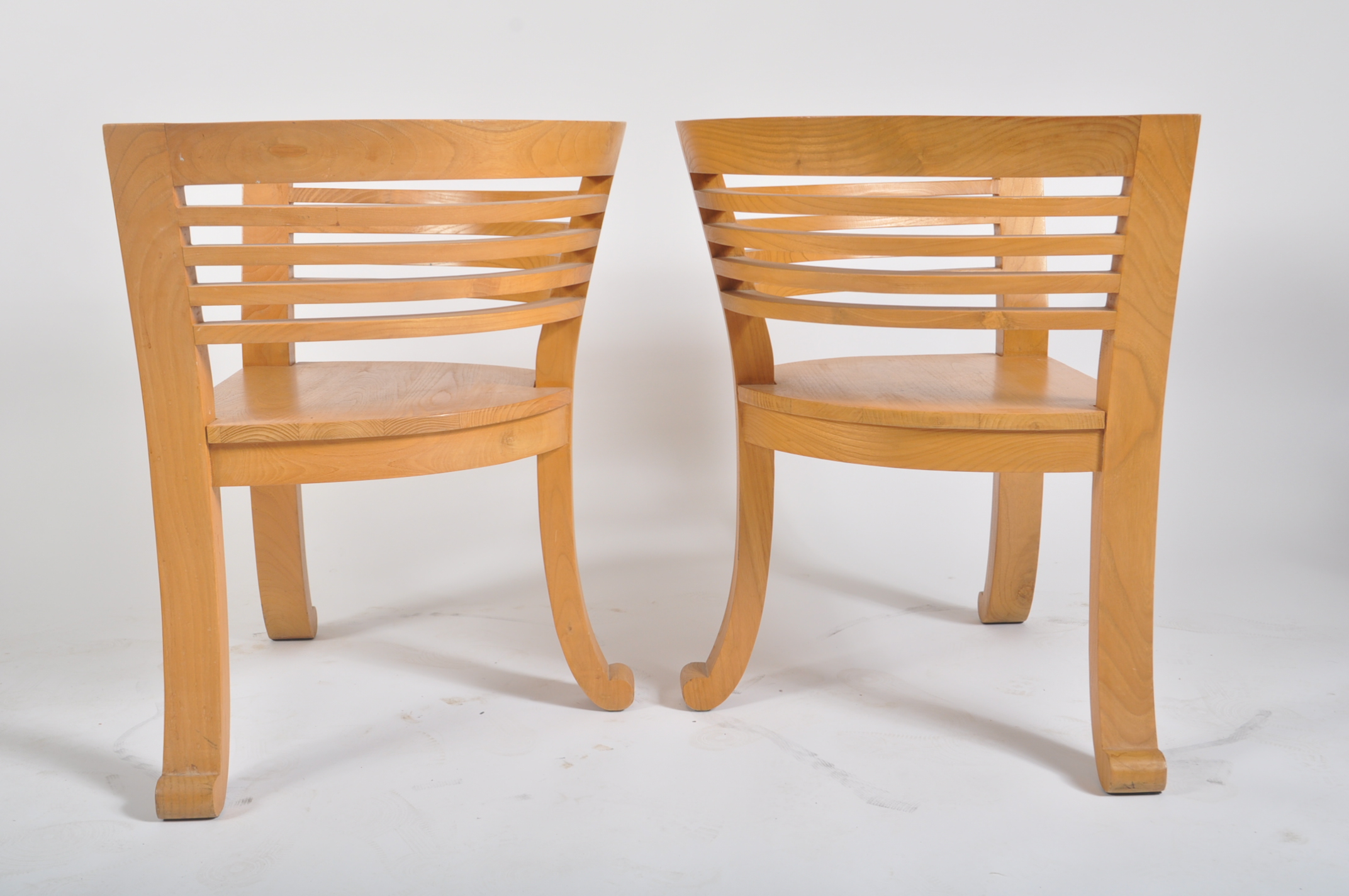 PAIR OF RETRO VINTAGE TEAK CONSERVATORY TUB ARMCHAIRS - Bild 6 aus 6